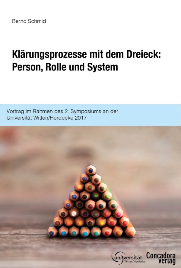 Klärungsprozesse mit dem Dreieck: Person, Rolle und System